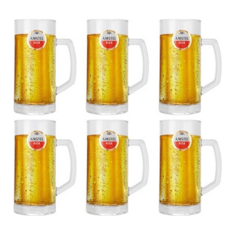 Amstel - Beer Mug 500ml - Set of 6