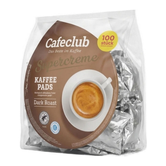 Cafeclub - Supercreme Mega Dark Roast - 8x 100pads