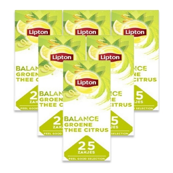 Lipton - Feel good selection Green Tea Citrus - 6x 25 Tea bags