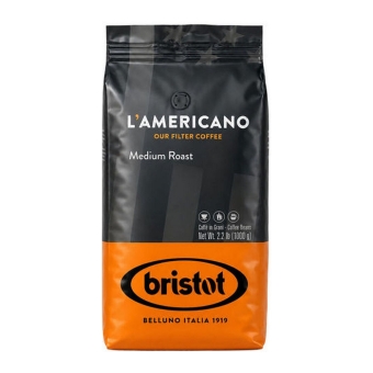 Bristot - L'americano Medium Roast Coffee Bonen - 6x 1kg