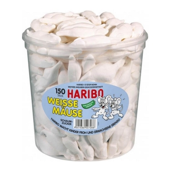Haribo - White Mice - 150 pcs