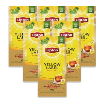 Lipton - Feel Good Selection Black Tea Yellow Label - 6x 25 Tea bags