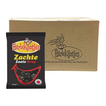 Harlekijntjes - Soft Sweet Licorice - 24x 100g