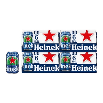 Heineken - 0.0 Non-Alcoholic Beer - 24x 330ml