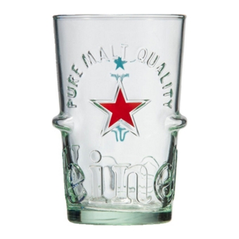 Heineken - Beerglass "Silver" 250ml - Set of 6