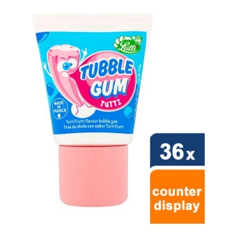 Lutti - Tubble Gum "Tutti Frutti" - 36 pieces