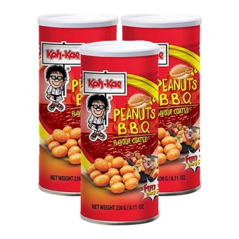 Koh-Kae - Coated Peanuts BBQ - 3x 230g