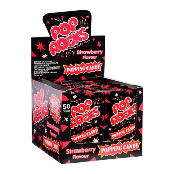 Pop Rocks - Popping Candy Strawberry - 50 pcs