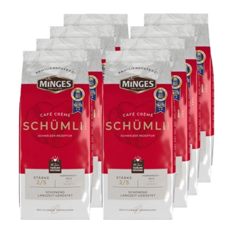Minges - Café Crème Schümli 2 Beans - 8x 1kg