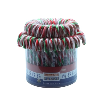 Holland Foodz - Candy Canes Groen Wit Rood - 72 x 28 gram