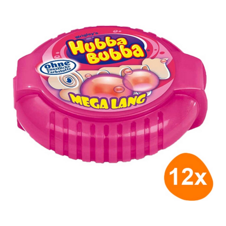 Wrigley's - Hubba Bubba Mega Long Fancy Fruit - Pack of 12