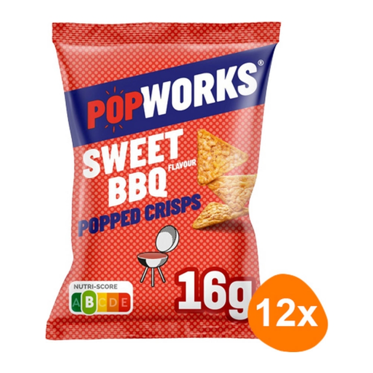 Popworks - Sweet BBQ - 12 Mini bags