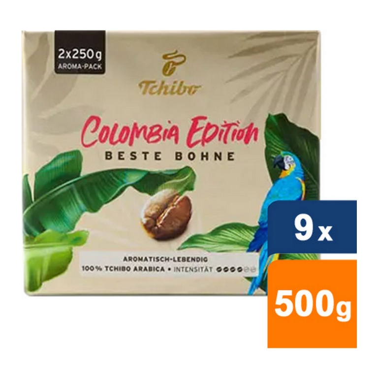 Tchibo - Beste Bohne Colombia Edition Ground Coffee - 9x 500g (2x 250g)