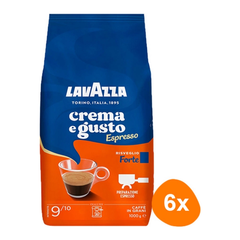 Lavazza - Crema e Gusto Forte Beans - 6x 1kg