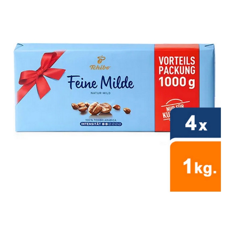 Tchibo - Feine Milde Ground Coffee Action Package - 4x 1 kg