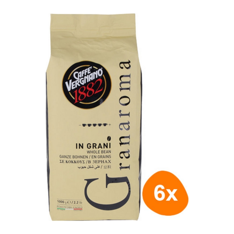 Caffè Vergnano 1882 - Gran aroma Beans - 6x 1kg