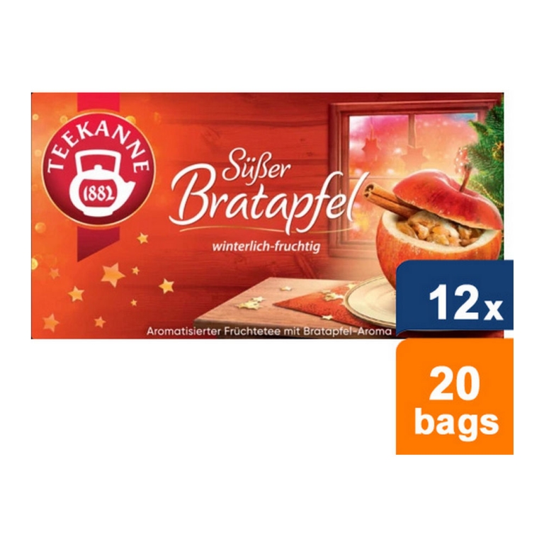 Teekanne - Süßer Bratapfel (Winter time tea) - 12x 20 Tea Bags