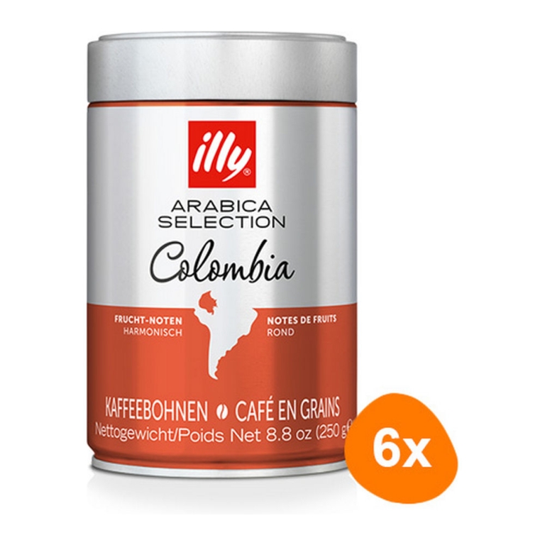 Illy - Arabica Selection Colombia Beans - 6x 250g