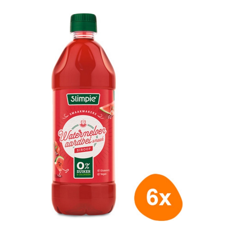 Slimpie - Watermelon Strawberry Lemonade syrup - 6x 650ml