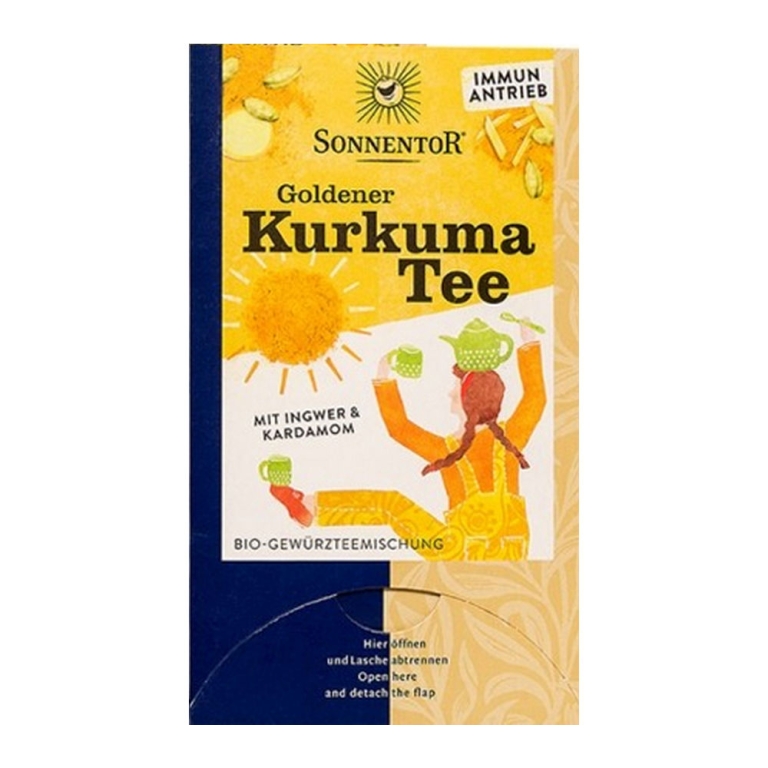 Sonnentor - Golden Turmeric (kurkuma) tea bio - 18 Tea bags