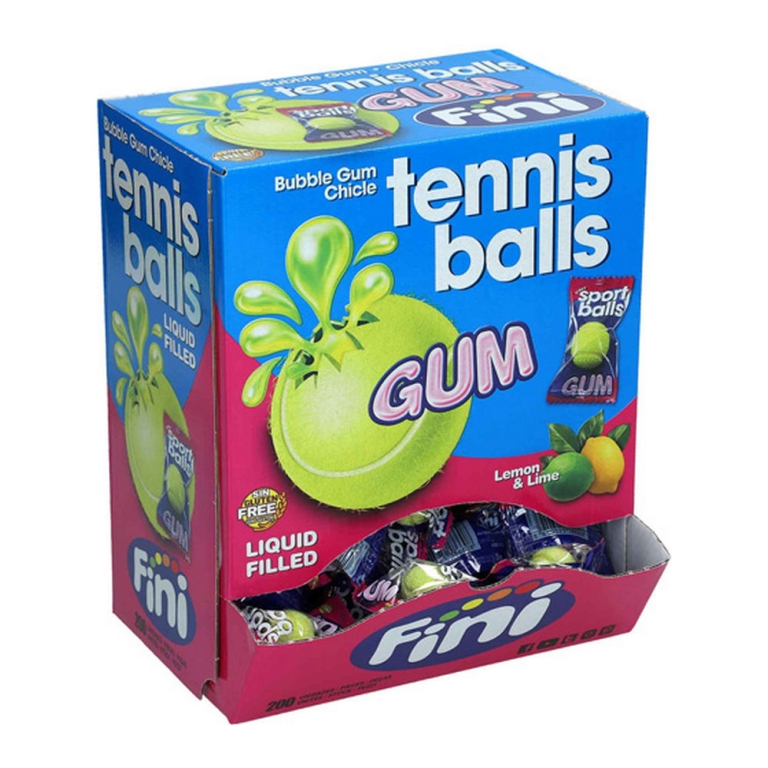 Fini - Tennis Balls Bubble Gum - 200 pcs