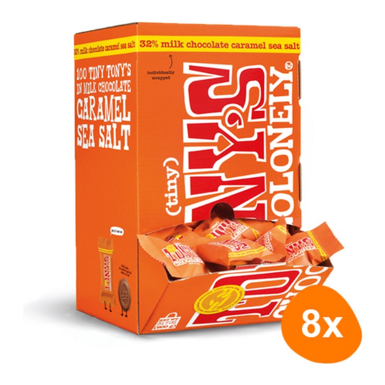 Tony's Chocolonely - Tiny Tony's Milk Caramel Seasalt - 8x 900g