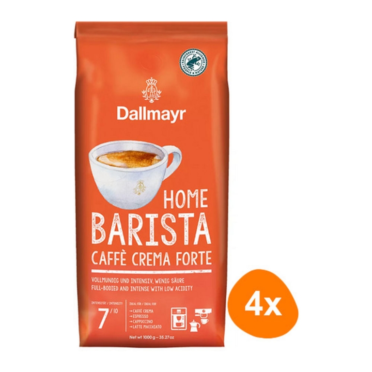 Dallmayr - Home Barista Caffè Crema Forte Beans - 4x 1kg
