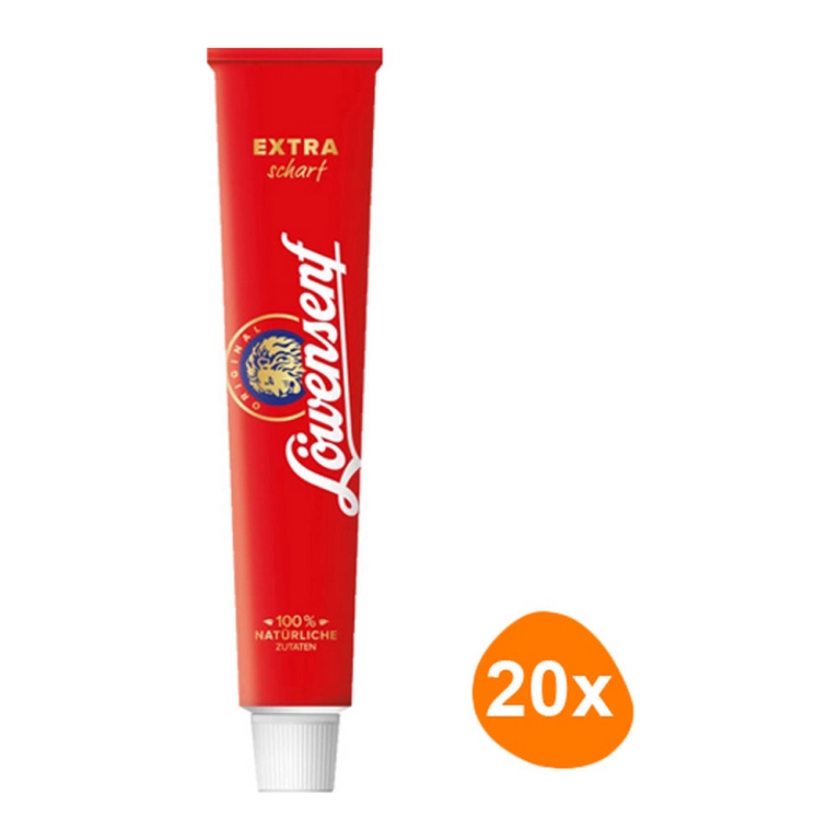 Löwensenf - Mustard Extra Hot - 20x 100ml
