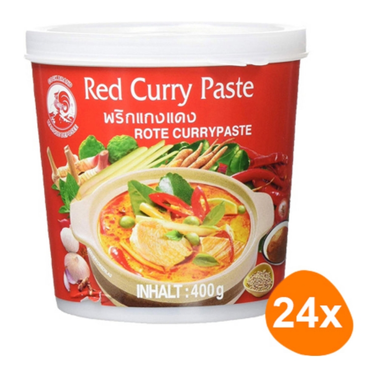 Cock Brand - Red Curry Paste - 24x 400g