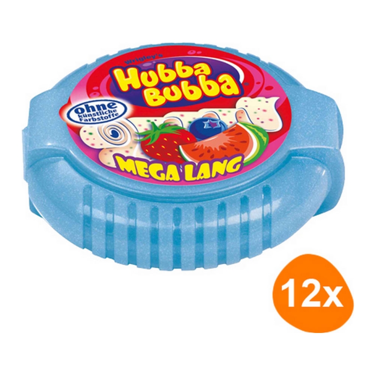 Wrigley's - Hubba Bubba Mega Long Triple Mix - Pack of 12