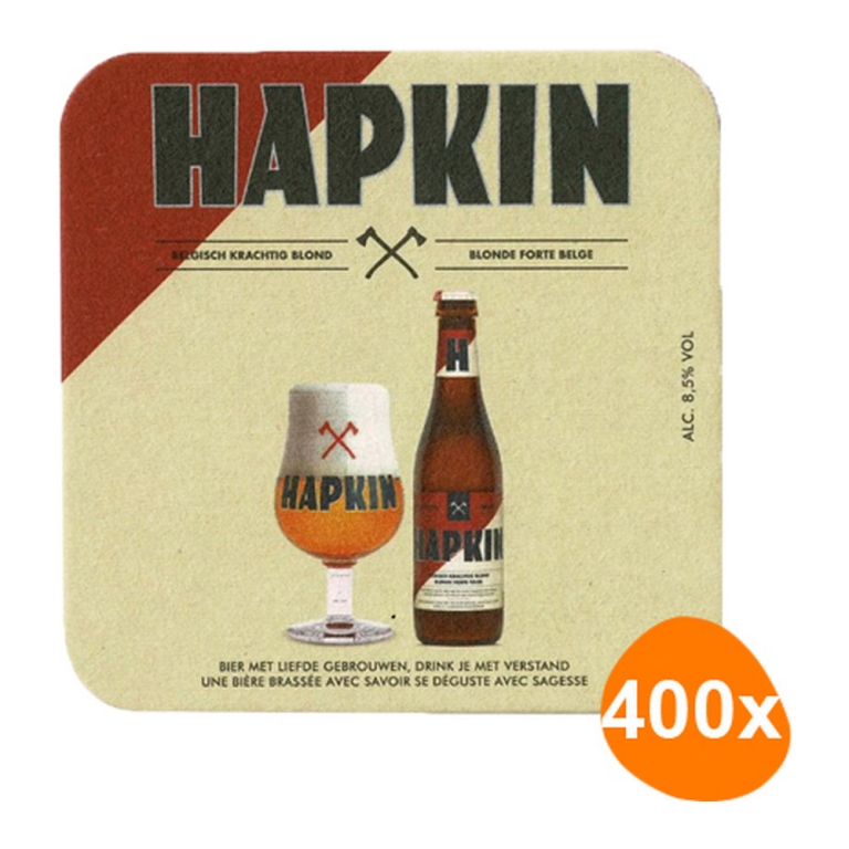 Hapkin - Beer Mats - 400 pcs. (4x 100 pcs.)