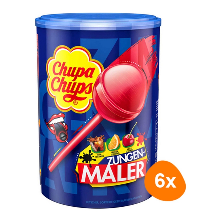 Chupa Chups - Lollipops Tongue Painter - 6x 100 pcs