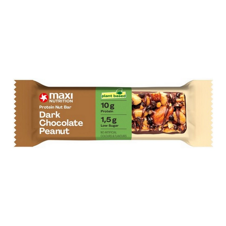 Maxi Nutrition - Protein Nut Bar Dark Choc Peanut - 12x 46g