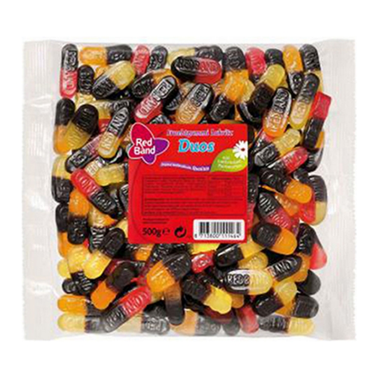 Red Band - Fruchtgummi Lakritz Duos - 12x 500g