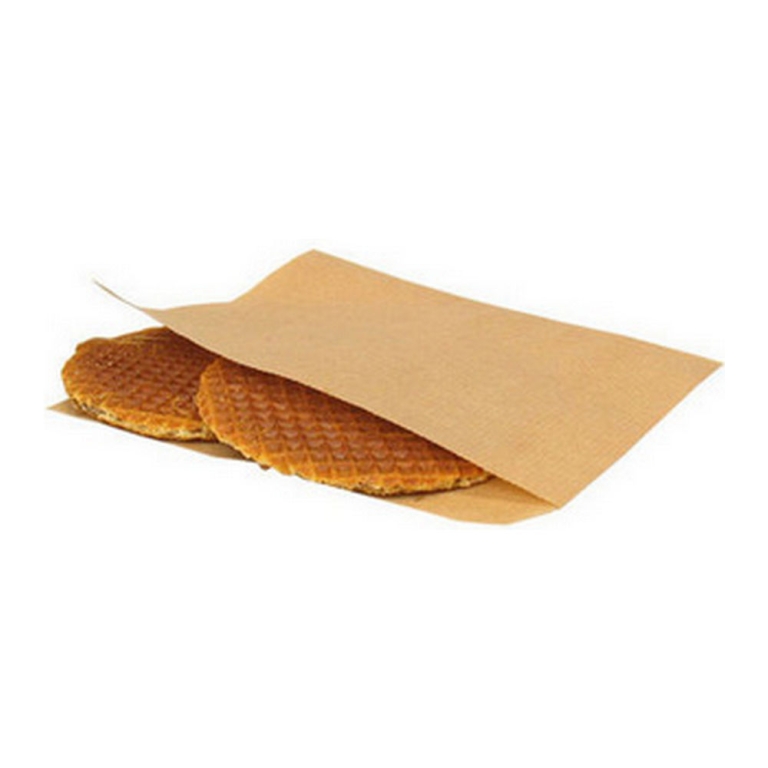 Snackenvelop - Zak Bruin kraft15x15cm - 2000 stuks