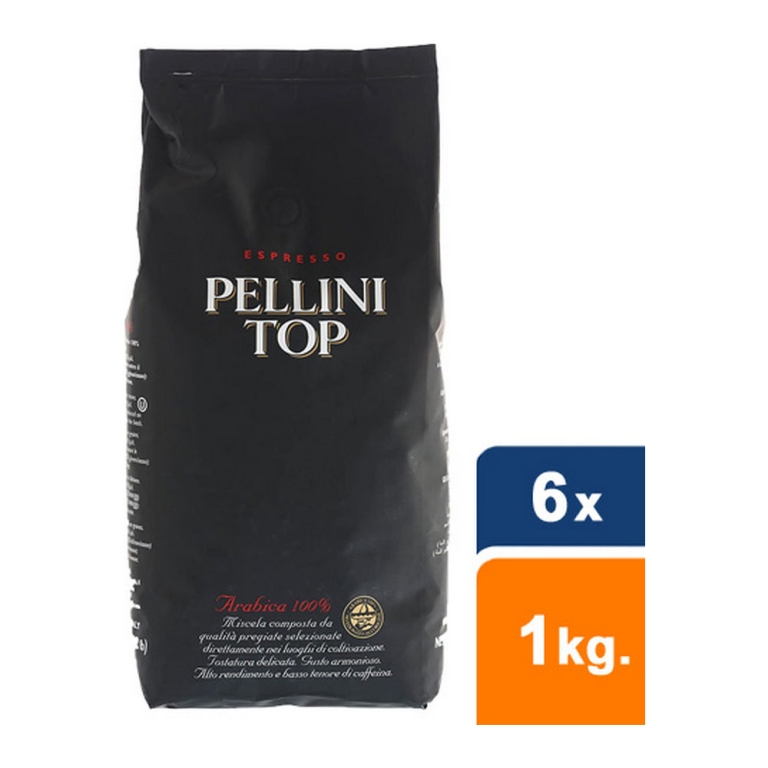 Pellini - TOP 100% arabica Beans - 6x 1 kg