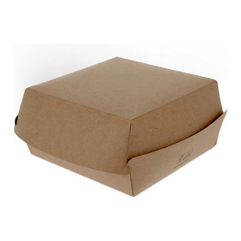 Hamburgerbak - Extra Groot FSC Kraft - 50 stuks