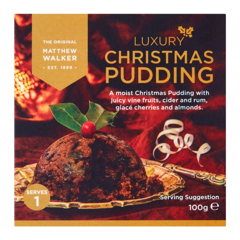Matthew Walker - Luxury Christmas Pudding - 36 x 100 grams