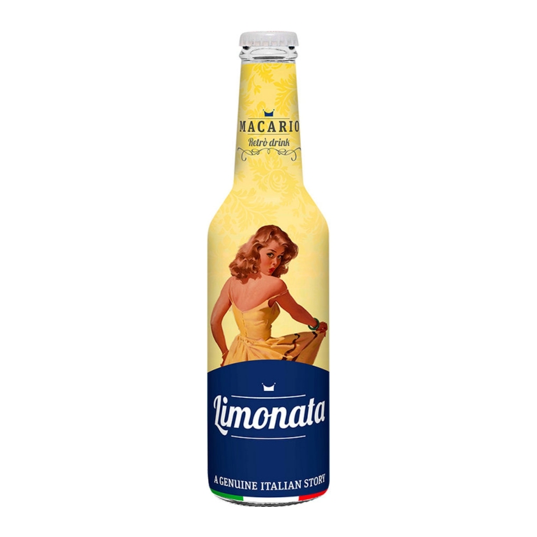 Macario Retro Drink - Limonata Lemonade - 12 x 275 ml