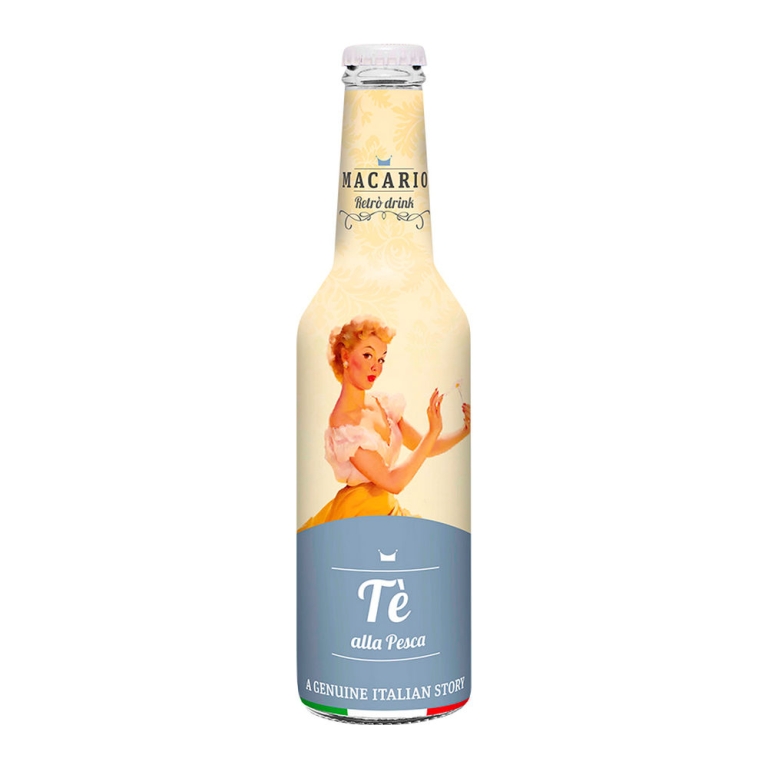 Macario Retro Drink - Tè Alla Pesca bottle - 12 x 275 ml