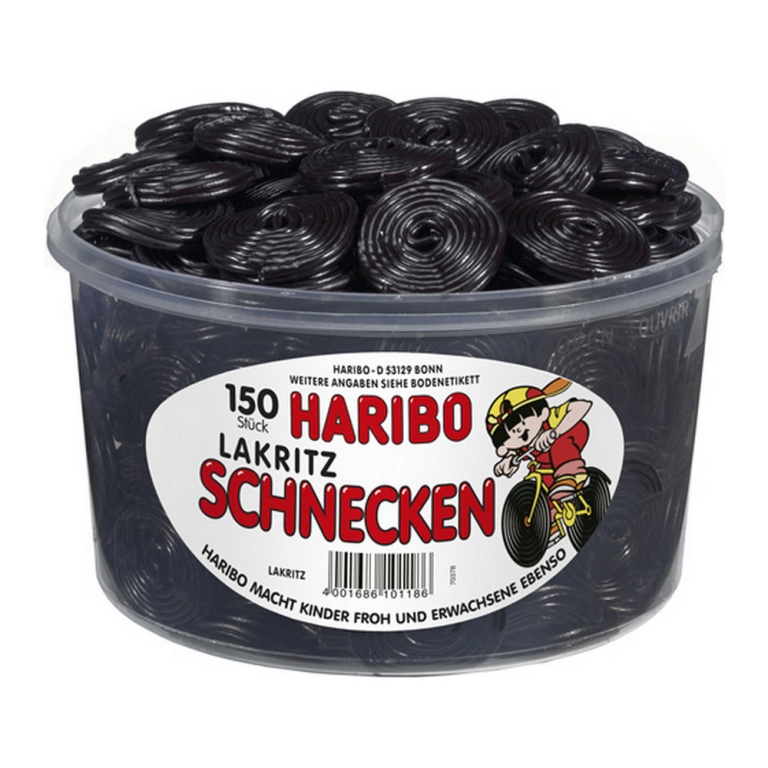 Haribo - Licorice wheels - 150 pcs
