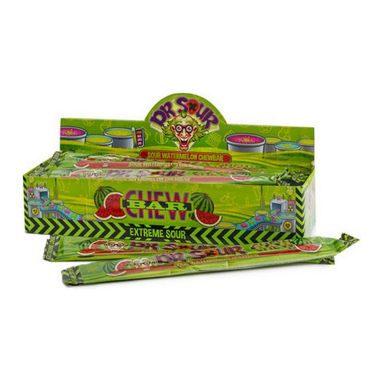 Dr. Sour - Watermelon Chew Bar - 24 x 50 gram