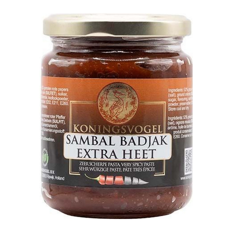Koningsvogel - Chilli Paste/Sambal Badjak Hot - 280g