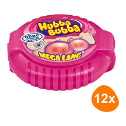 Wrigley's - Hubba Bubba Mega Long Fancy Fruit - Pack of 12