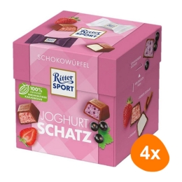 Ritter Sport - Chocolate Cubes Joghurt Schatz - 4x 176g