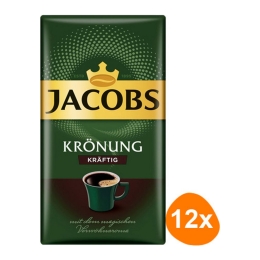 Jacobs - Krönung Kräftig Ground Coffee - 12x 500g