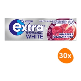 Wrigley's - Extra Professional White Raspberry Pomegranate - 30x 10 pcs