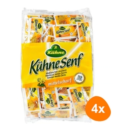 Kühne - Medium Hot Mustard - 4x (150x 10g)