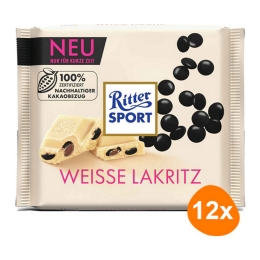 Ritter Sport - Licorice White Chocolate - 12x 100g
