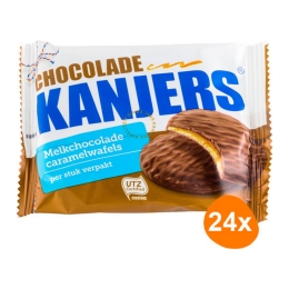 Kanjers - Chocolate Caramel Waffles - 24 pcs